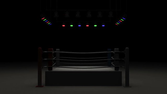 Turn Boxing Ring.
3DCG render Animation.