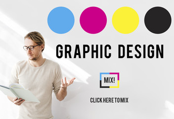 CMYK Ink Design Graphics Creativity Concept