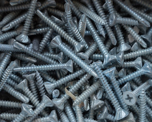 Background of many screws