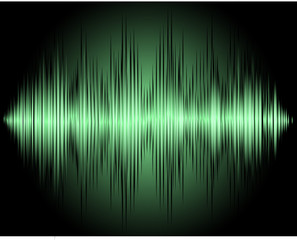 Colorful sound wave on background. Vector illustration.