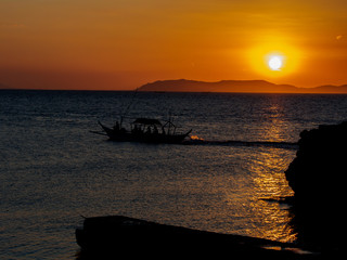 sunset in Batangas Philippines