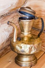 Fototapeta na wymiar old brass lamp