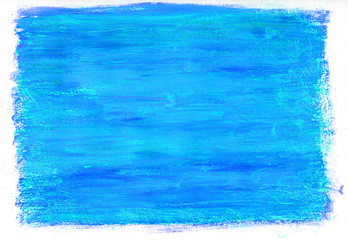 blue gouache, texture
