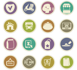 E-commerce icons set