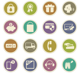 E-commerce icons set