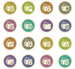 Folders icons set