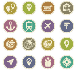 Fototapeta premium Navigation icon set