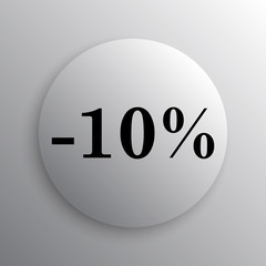 10 percent discount icon