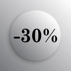 30 percent discount icon
