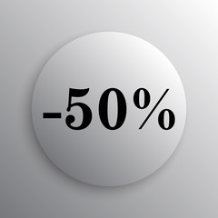 50 percent discount icon