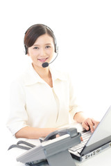 笑顔のオペレーター