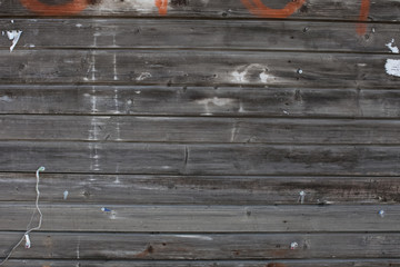 Fototapeta premium Old wood texture. Weathered textured wooden planks from the weather. Front view.