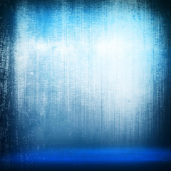 grunge blue metal plate background