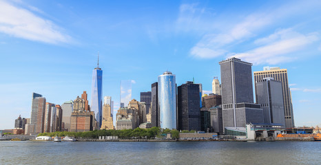 Fototapeta na wymiar Panorama view of Manhattan