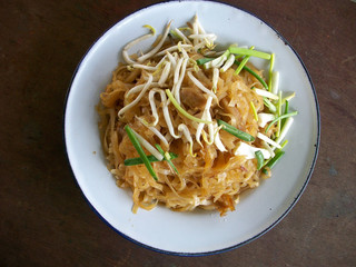 Fried rice noodles pad thai