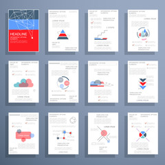 Infographic elements for business reports