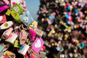 locked at seoul tower