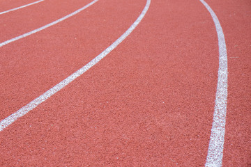 Fototapeta premium Running track of curve.