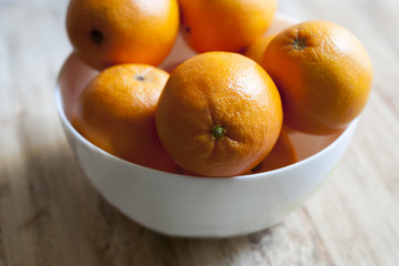 oranges on a platter