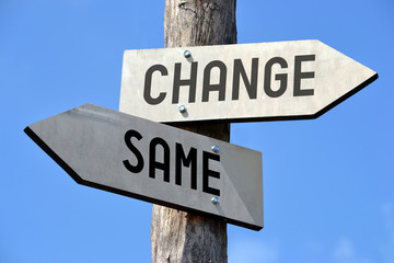 Changes signpost
