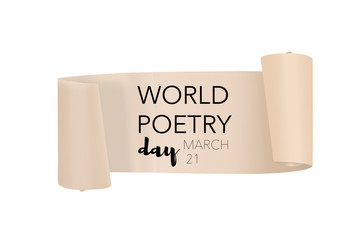 World poetry day, march 21st