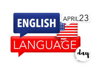 Fototapeta premium English language day, april 23rd