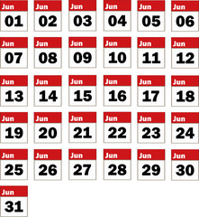 Kalender Monat Juni