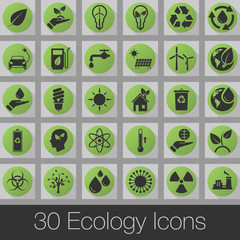 30 Ecology Icons. Icon Set