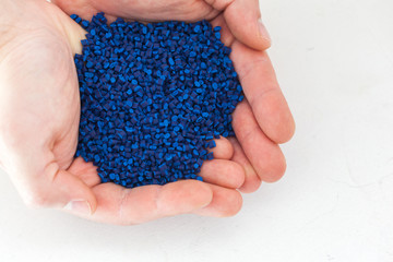 blue synthetic material for plastic industry