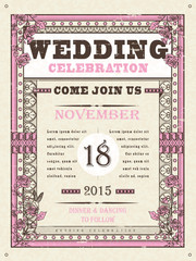 wedding celebration poster