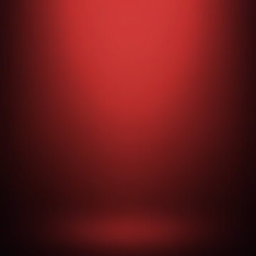 Abstract red gradient background. Used as background for product display - Vector