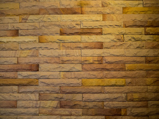 Art brick with warm light 