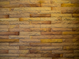 Art brick with warm light 