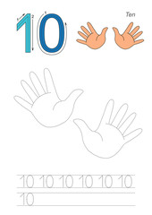 Trace game for figure Ten