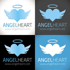 cœur ange pure saint logo
