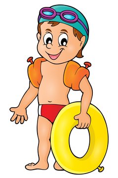 Little swimmer theme image 1