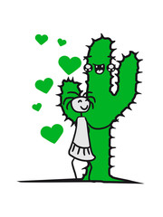 hug hug hugs cactus hugz girls, women, sweet, cute infant love comic cartoon face