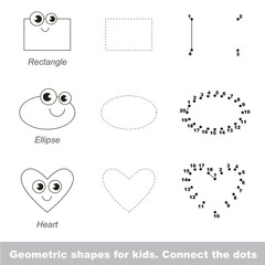 Simple geometric shapes for children.