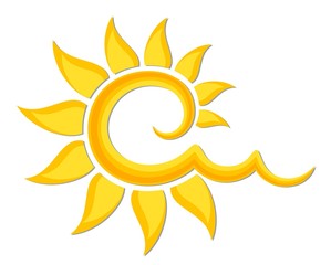 Logo of bright sun.