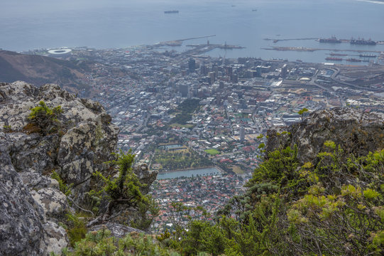 Cape Town South Africa, Views of the coast and business areas of the famous city
