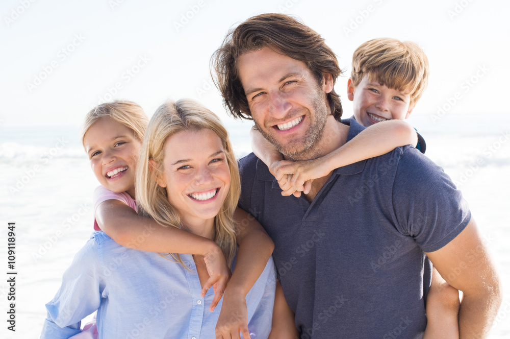 Wall mural family portrait