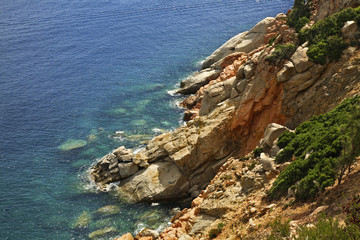 Fototapeta na wymiar Landscape near Arbatax. Sardinia. Italy
