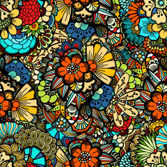 Flowers seamless pattern