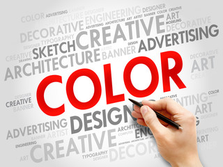 COLOR word cloud concept