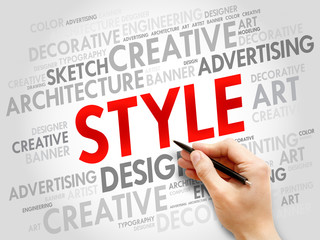 STYLE word cloud concept