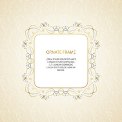 Vector decorative frame.