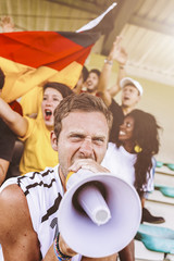 Supporters from Germany at Stadium