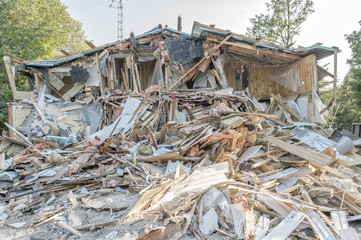 Demolition of a rural house