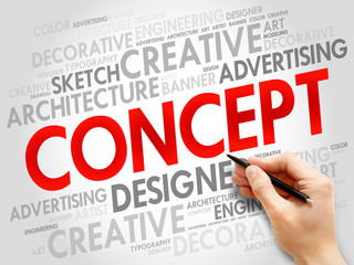 CONCEPT word cloud, business concept