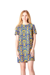 girl on white background